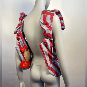 Vivienne Westwood Red Label FW15 Striped Soft Corset IT40 NWT